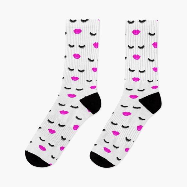 Item preview, Lips and Lashes Pink designed and sold by Julie Erin Designs.