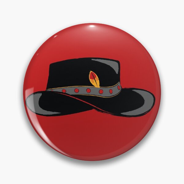 Item preview, Cowboy Hat Pin 2 PLUS STICKERS designed and sold by Fleurescience.