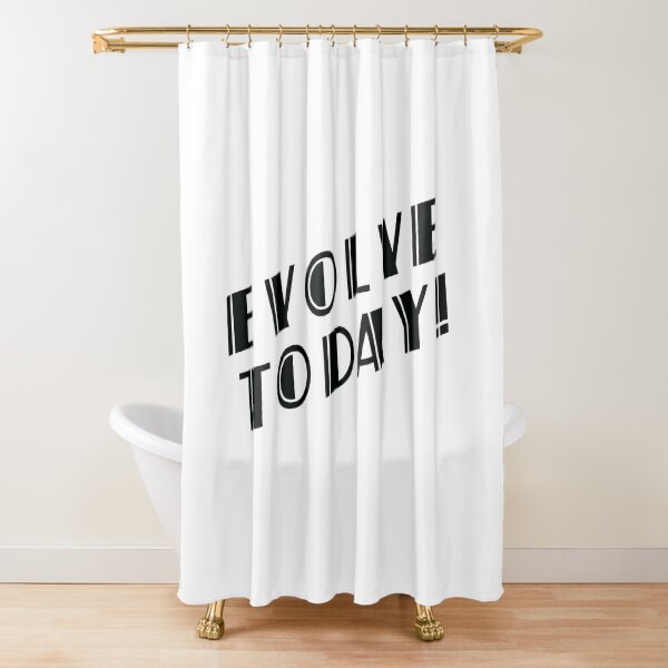 BioShock – Evolve Today! (Black) Shower Curtain