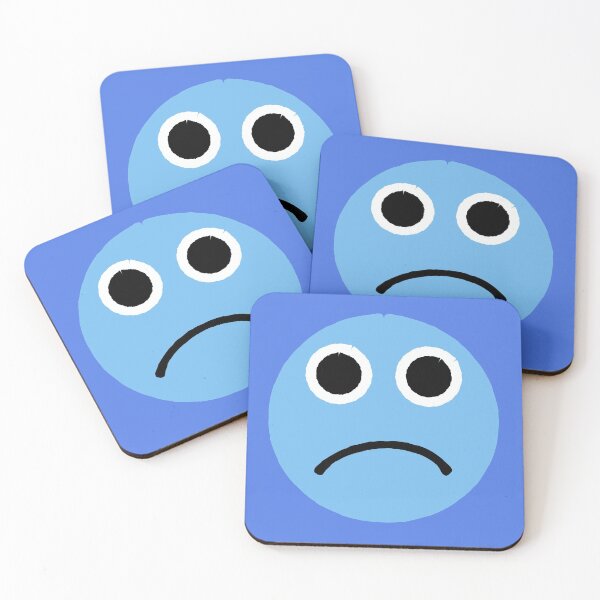 Item preview, Blue Sad Face Emoticon designed and sold by awkwarddesignco.