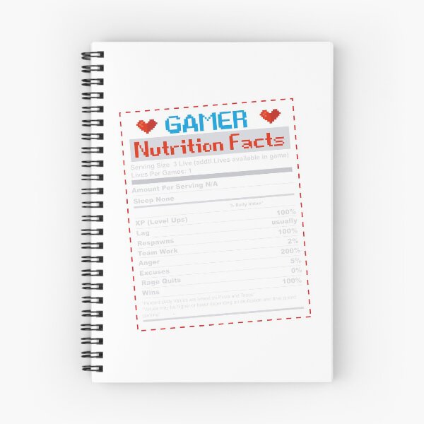 Item preview, Gamer Nutritions Facs , gifts for gamers on their birthday designed and sold by Johnrestrepo.