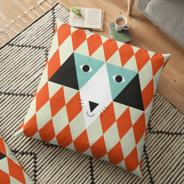 Triangle dog Floor Pillow