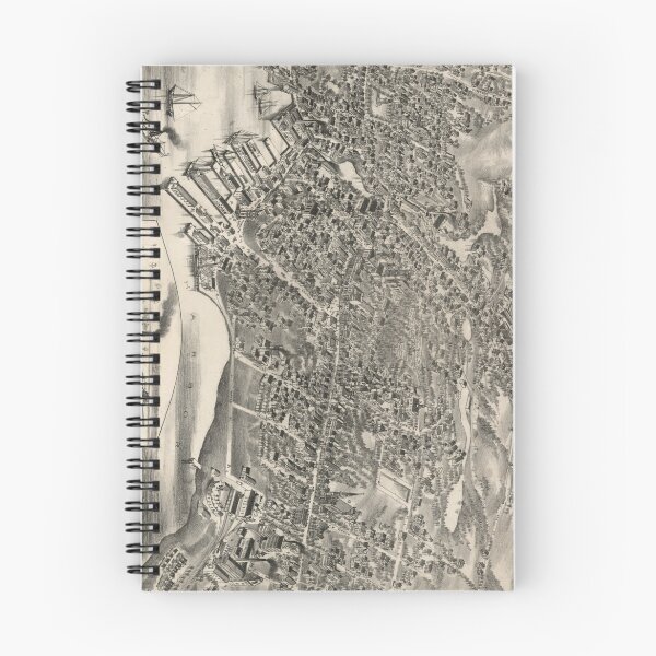 Item preview, Vintage Pictorial Map of Plymouth MA (1882) designed and sold by BravuraMedia.