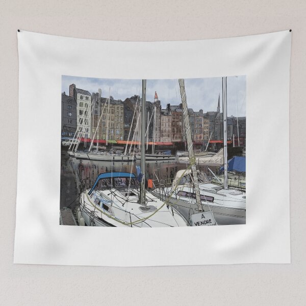 Item preview, Honfleur France harbor  designed and sold by GunnerStudios.