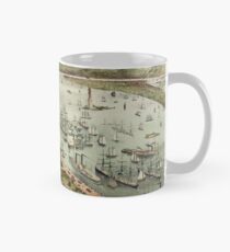 Taza Vintage Pictorial Map of The Port of New York