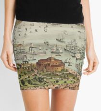 Minifalda Vintage Pictorial Map of The Port of New York