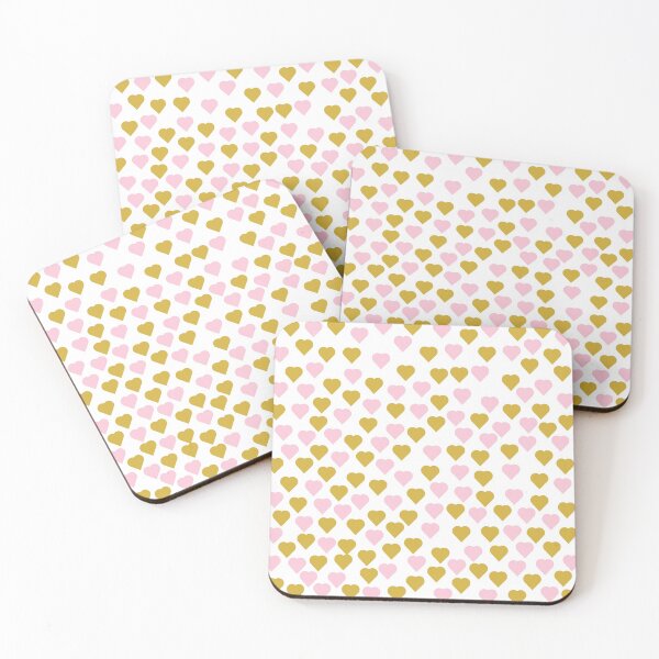 Item preview, Gold and Pink Heart Design designed and sold by superchele.