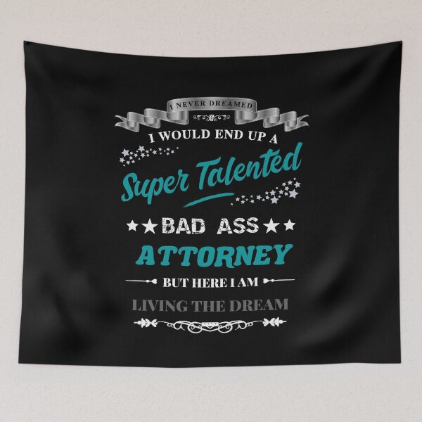 Item preview, Super Talented Attorney - Teal designed and sold by ryanwfraser.