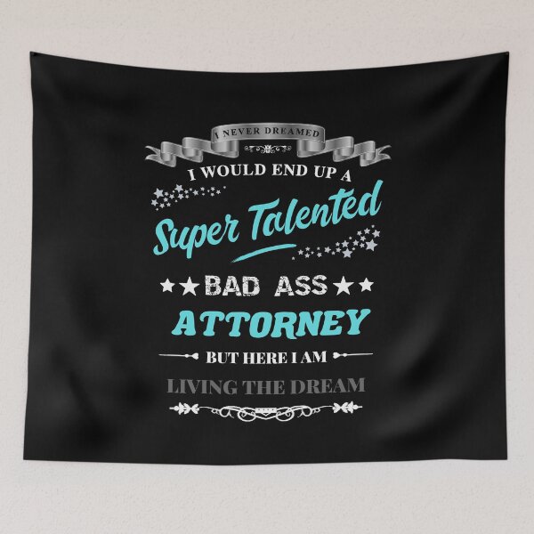 Item preview, Super Talented Attorney - Turquoise designed and sold by ryanwfraser.
