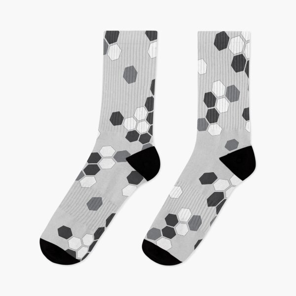 Item preview, Hexagons in Gray designed and sold by Amy VanMeter.