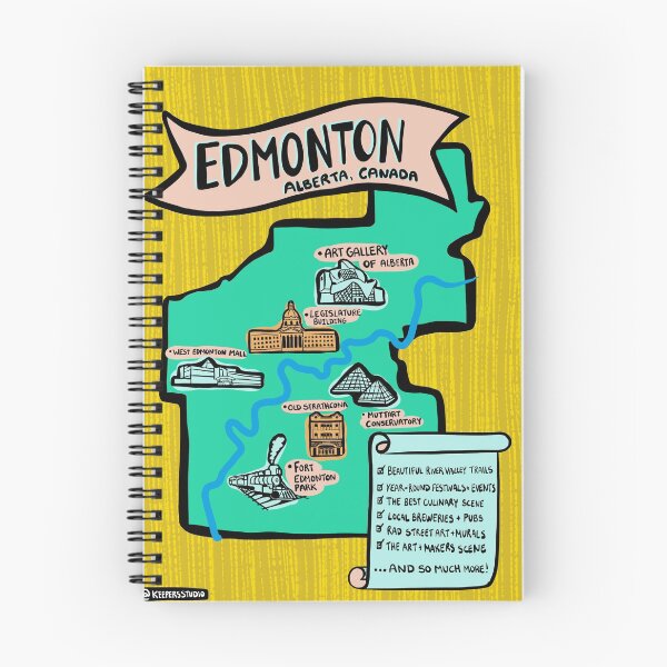 Item preview, Edmonton, Alberta Mapa designed and sold by KeepersStudio.
