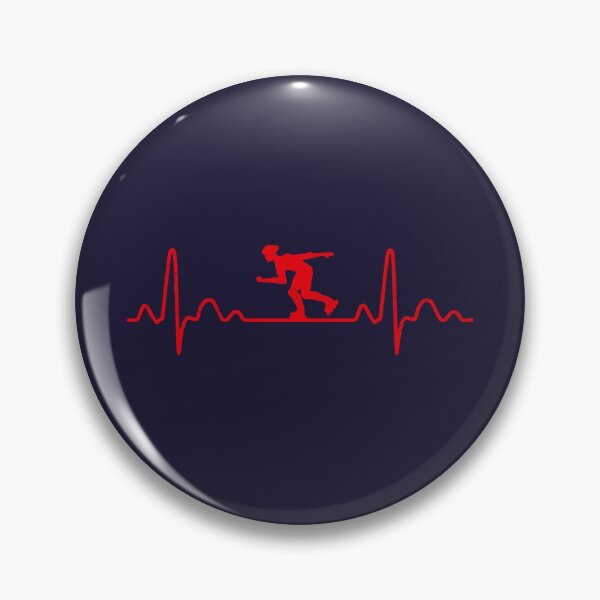 Item preview, Heartbeat Inline Skating Funny Gift Idea designed and sold by vicoli-shirts.