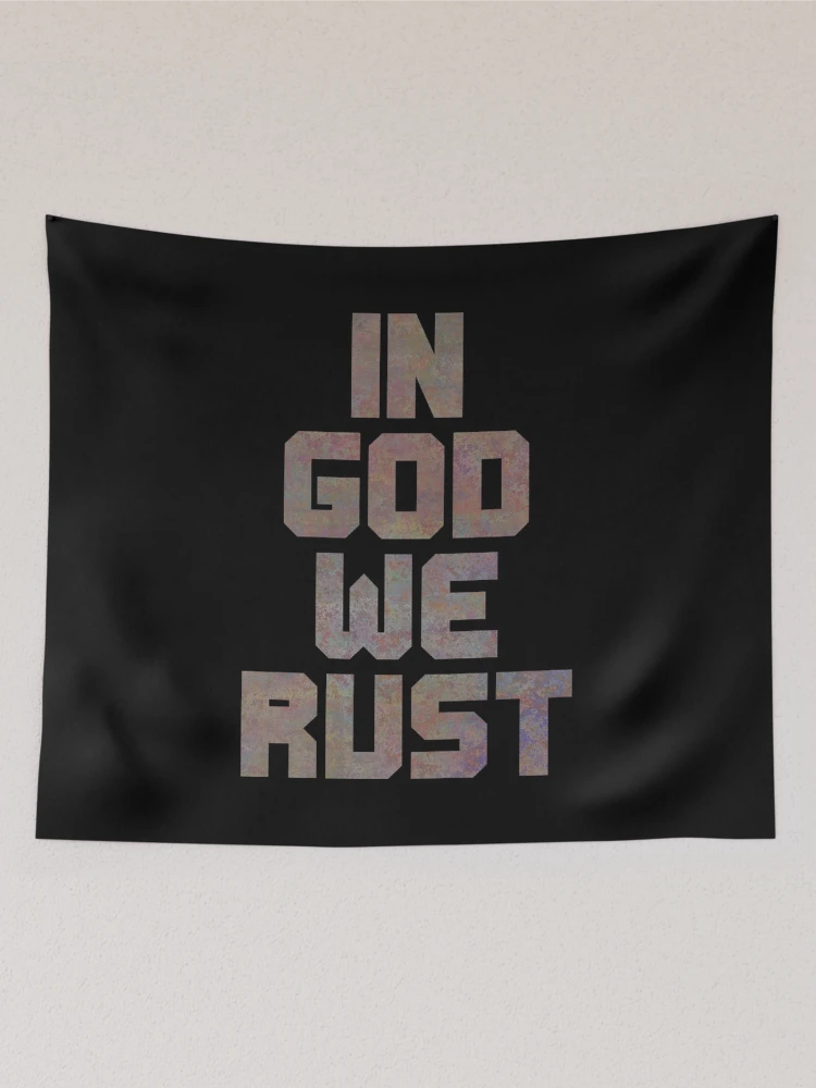 Thumbnail 2 of 3, Tapestry, In God We Rust Lettering designed and sold by Urban-Lettering.