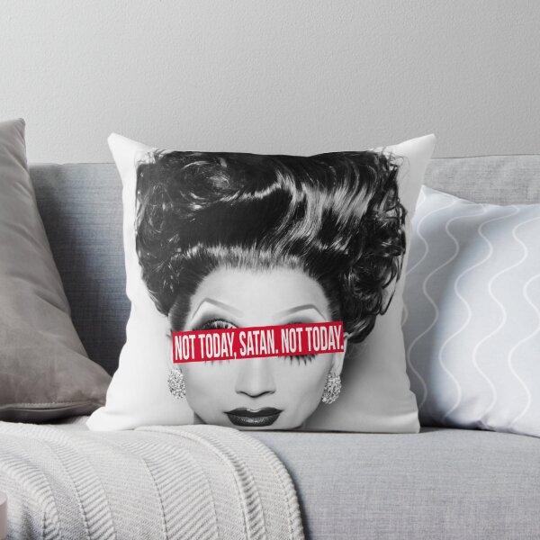 Not today, Satan. Not today. Throw Pillow