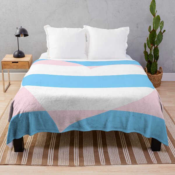 Item preview, LGBTQ Flag with Hearts v2 - Trans designed and sold by Sarinilli.