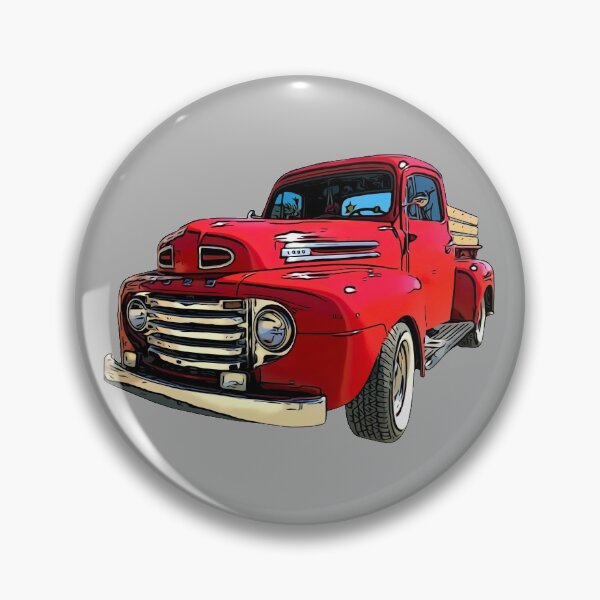 Red Truck from the 1940's Pin