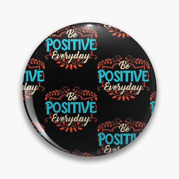 Item preview, Be Positive Everyday Awesome Motivating Optimism Tile Pattern designed and sold by perfectpresents.