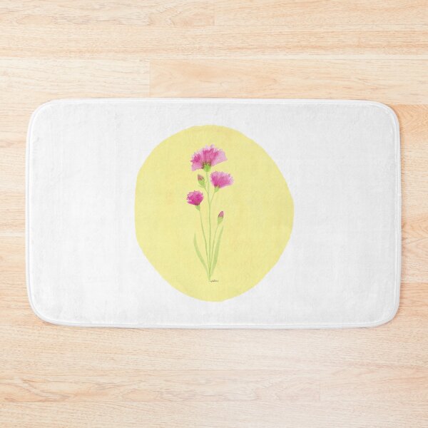 Item preview, Carnation in watercolor - yellow background designed and sold by kslittleworld.