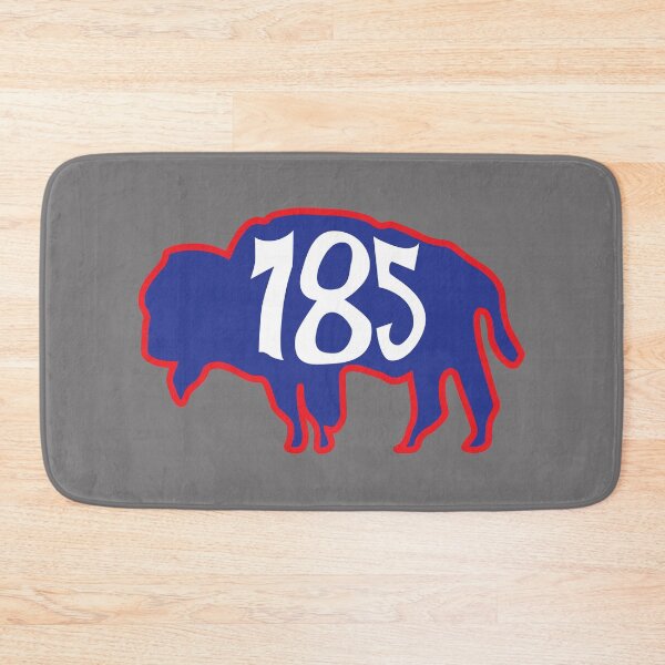 Item preview, Hand Drawn Kansas Buffalo 785 Crimson Red Blue designed and sold by itsrturn.