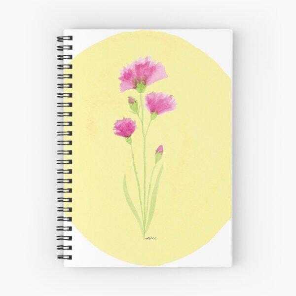 Item preview, Carnation in watercolor - yellow background designed and sold by kslittleworld.