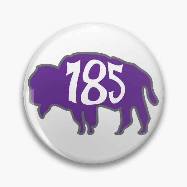 Item preview, Hand Drawn Kansas Buffalo 785 Purple Gray White designed and sold by itsrturn.