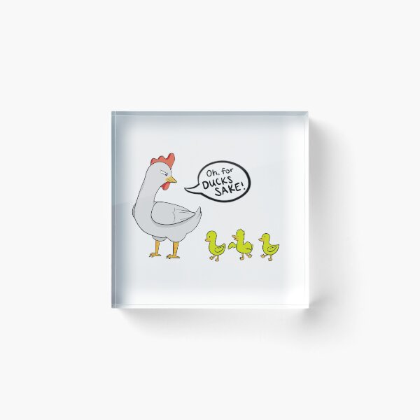 Item preview, "Oh, For Ducks Sake!" Annoyed Chicken designed and sold by Lynn-Z.