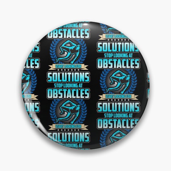 Item preview, Stop Looking At Obstacles, Look For Solutions Tile Pattern designed and sold by perfectpresents.