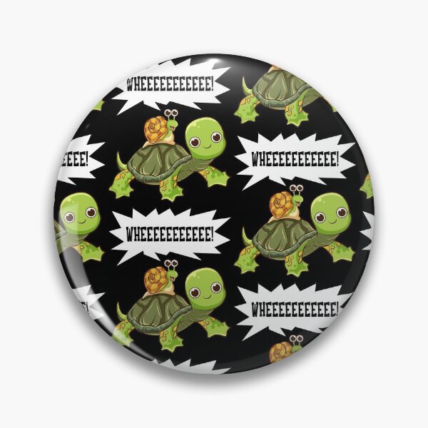 Item preview, Cute & Funny Snail Riding on Turtle Yelling Whee Tile Pattern designed and sold by perfectpresents.