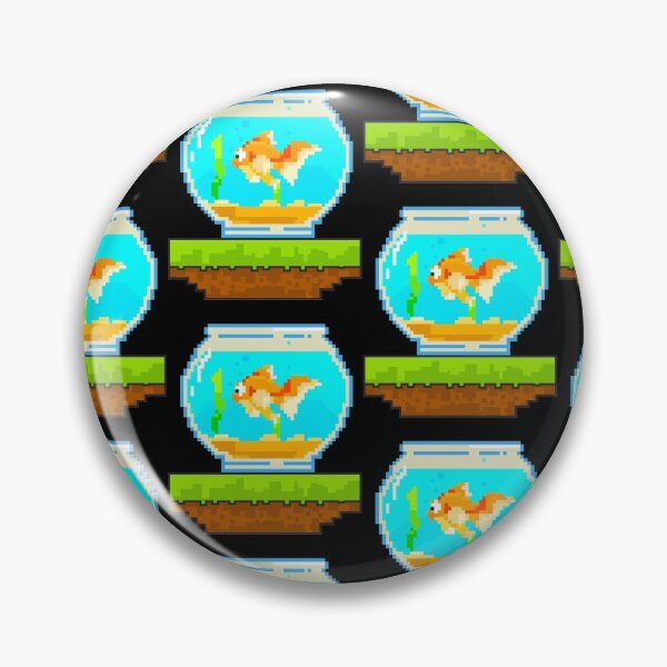 Artikelvorschau, Niedliches 8-Bit-Fisch-fantastisches Tier-8Bit-Haustier-Aquarium-Fliesen-Muster entworfen und verkauft von perfectpresents.