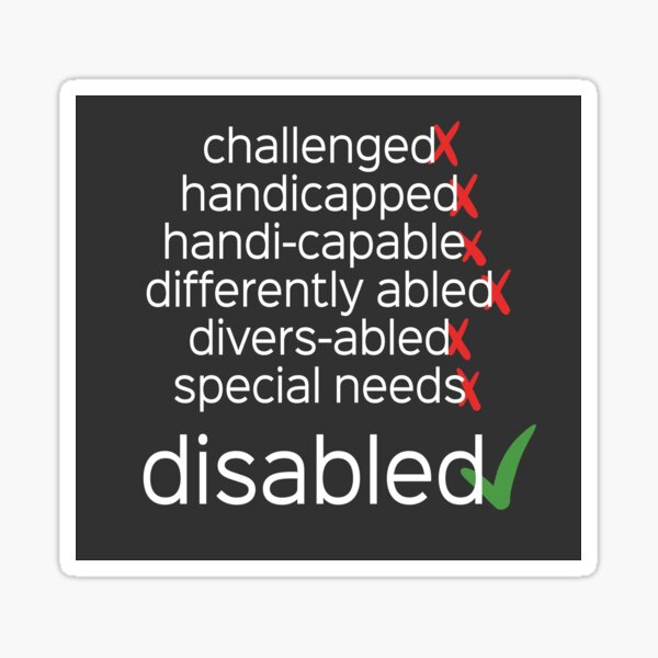 Item preview, Disabled. Period. designed and sold by Amythest Schaber.