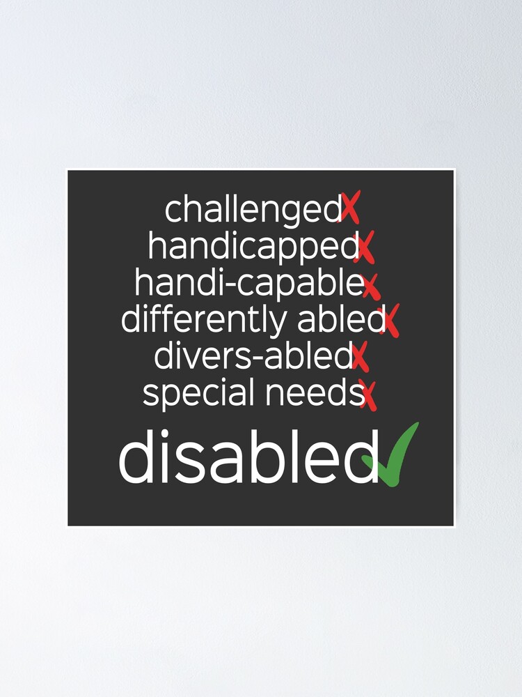 Alternate view of Disabled. Period. Poster