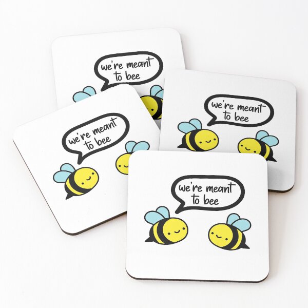 Item preview, Bee "We're Meant to Bee" Illustration designed and sold by cobyc10916.
