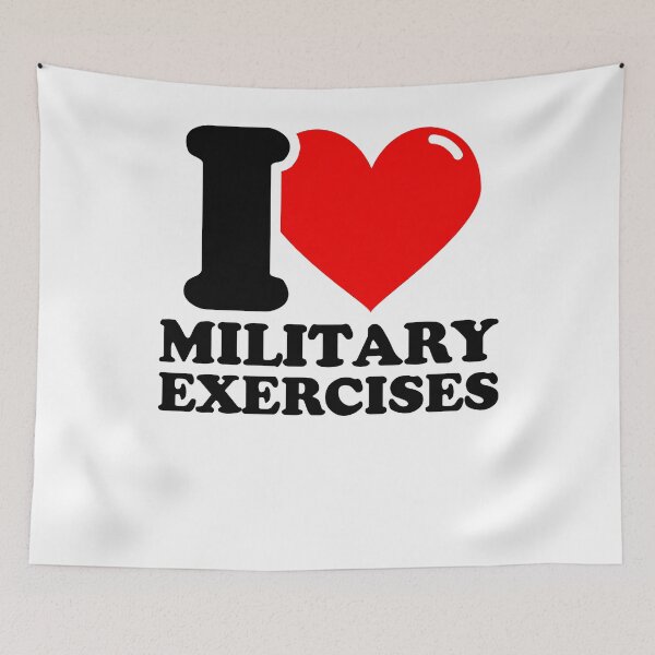 Item preview, I Love Military exercises designed and sold by fabianb.