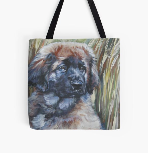 Leonberger Fine Art Painting All Over Print Tote Bag
