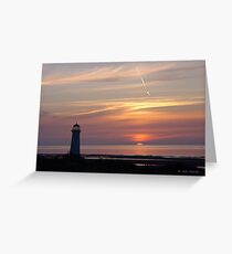 Talacre Beach Lighthouse Greeting Card