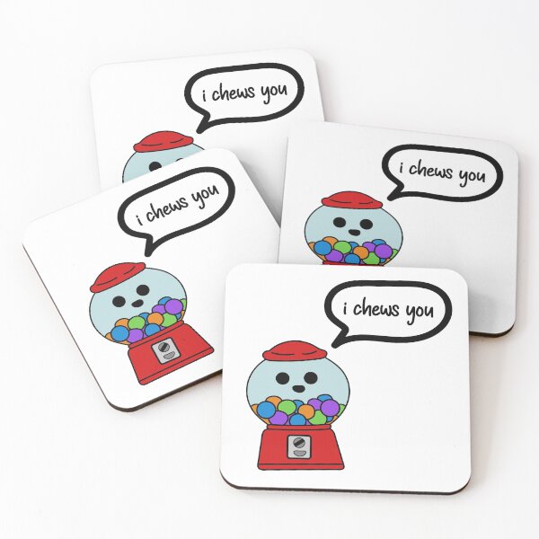 Item preview, Bubble Gum "I Chews You" Illustration designed and sold by cobyc10916.