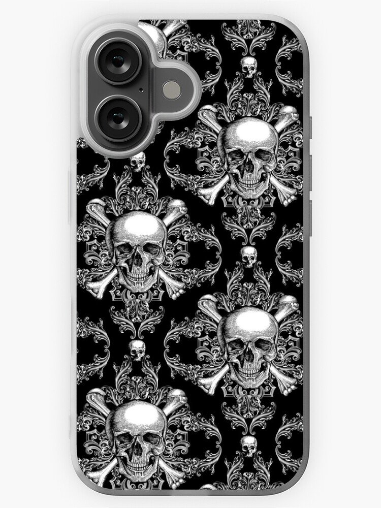 skulliphonex② Gothic Skull Case For iPhone 15 14 13 12 11 Pro Max Plus