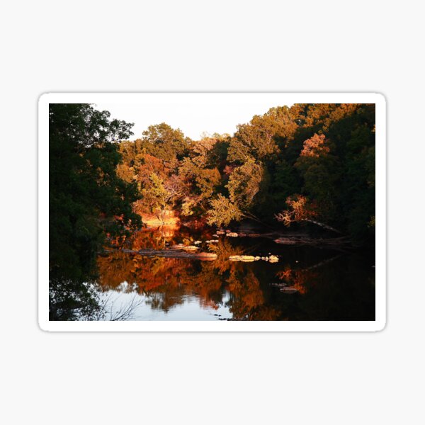 Sunset on the Haw River Sticker