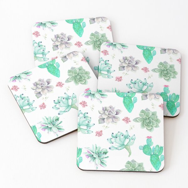 Item preview, Cactus and succulents Watercolour art designed and sold by latiendadearyam.
