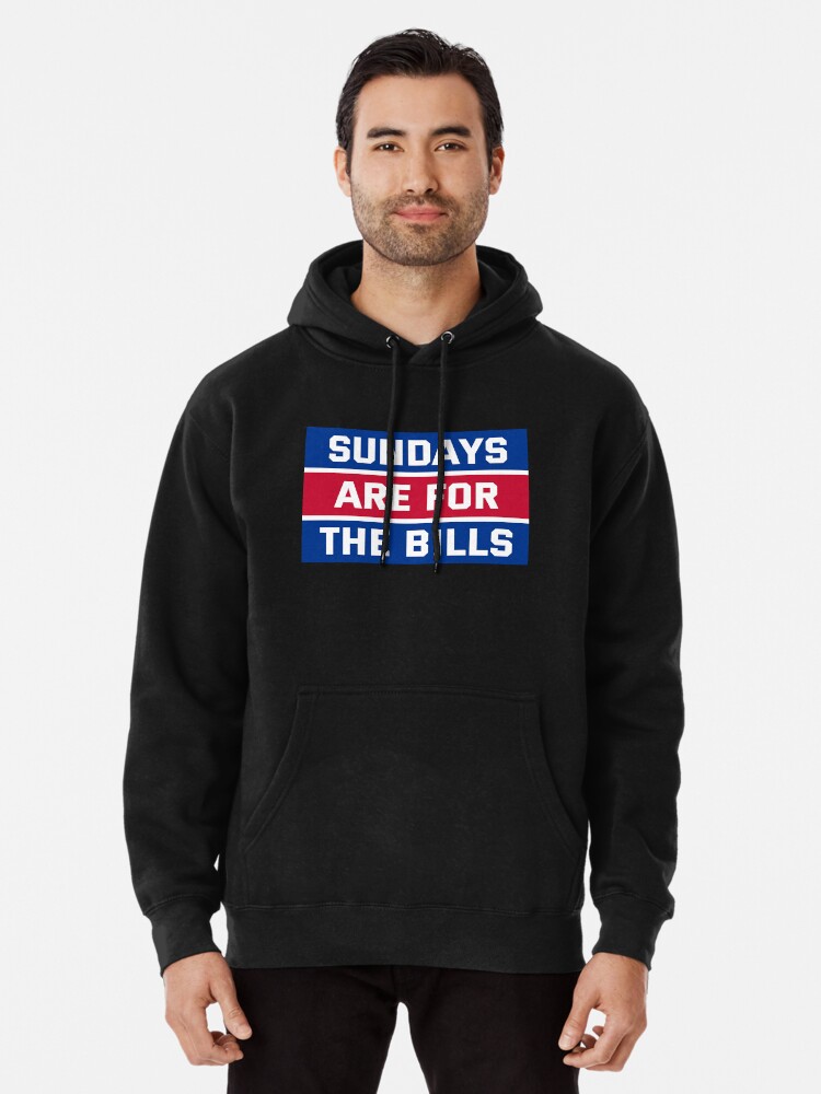 Buffalo Bills Mens Grey Heather Kick Return 3 Pullover Hoodie Sweatshirt