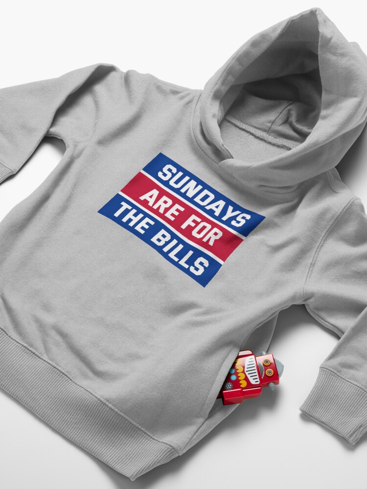 Alternate view of Sundays Are for the bills Toddler Pullover Hoodie