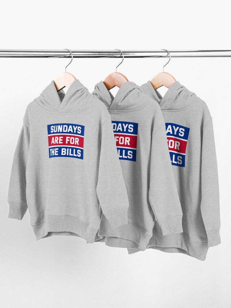 Alternate view of Sundays Are for the bills Toddler Pullover Hoodie