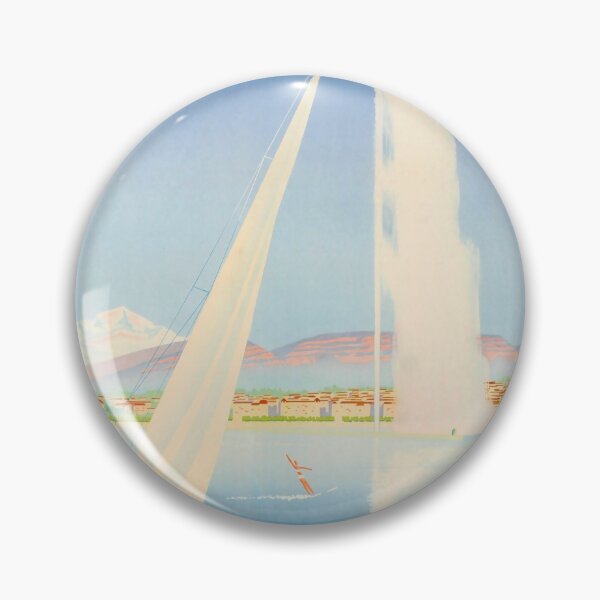 Item preview, Geneva vintage travel poster designed and sold by stickart-marek.