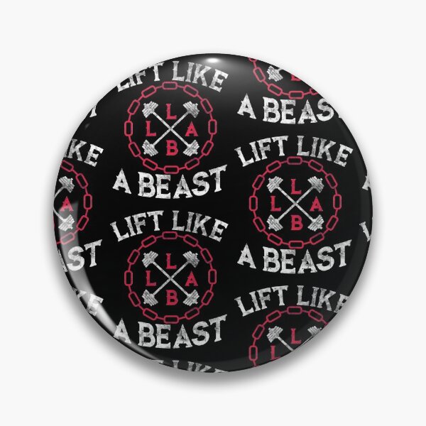 Item preview, Lift Like a Beast Weightlifting Powerlifting Gym Tile Pattern designed and sold by perfectpresents.