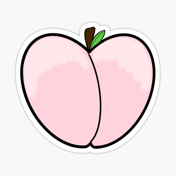 Simply Thick Peach Bubble-free stickers – One Big Peach LLC