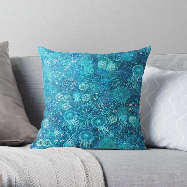 Diaphanous Lifeforms Throw Pillow