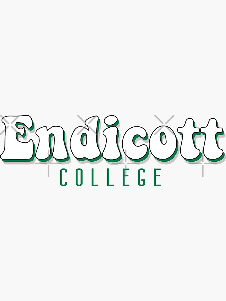 "Endicott College Sticker" Sticker for Sale by amcdesigns Redbubble