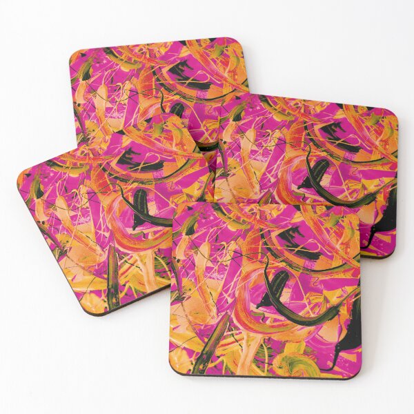 Item preview, Pink and Orange Abstract Painting designed and sold by austindavidart.