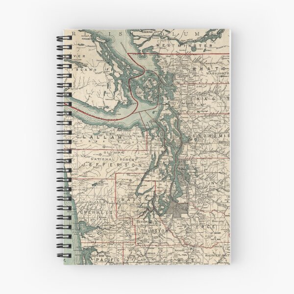 Item preview, Vintage Map of The Puget Sound (1910) designed and sold by BravuraMedia.