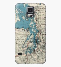Vintage Map of The Puget Sound (1919) Case/Skin for Samsung Galaxy